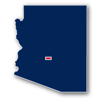 Skunk Creek Trail Arizona map area