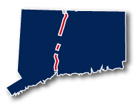 Farmington Canal Heritage Greenway Connecticut map area