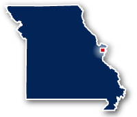 Creve Couer Lake Trails Missouris map area