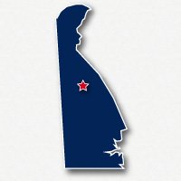 Map of Delaware