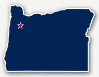 Silhouette of Oregon