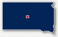 Pierre, South Dakota map area